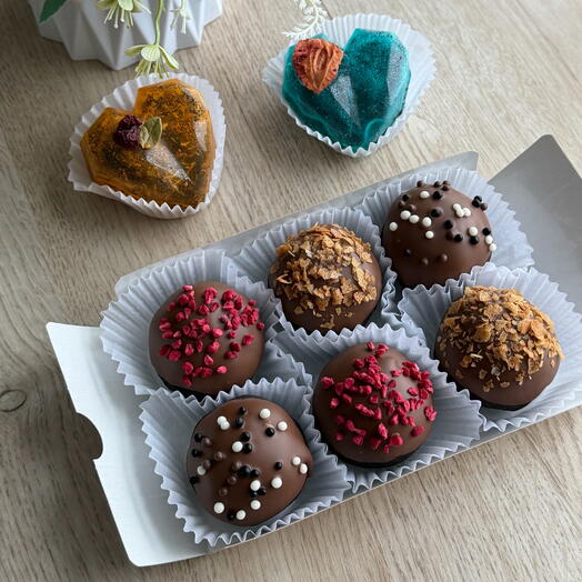 Набор шоколадная картошка и чай