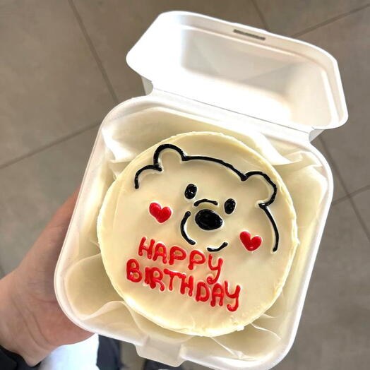 Бенто с мишкой happy birthday