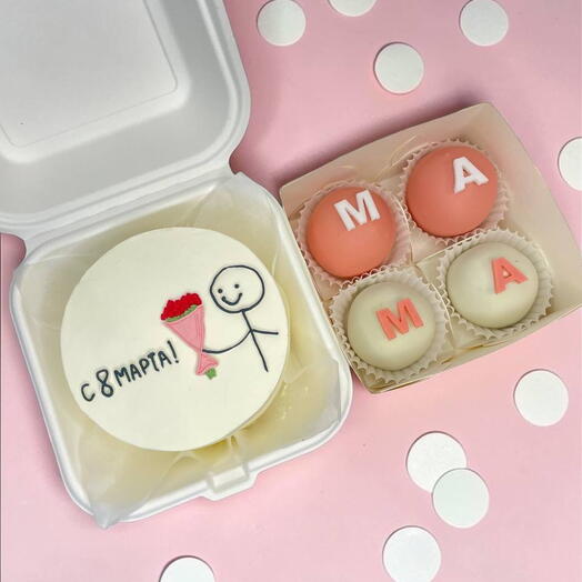 Набор (бенто торт и картошка) для мамы, жены, сестры, дочки, коллеги