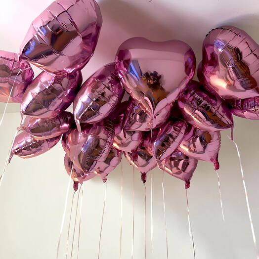 15 helium balloons
