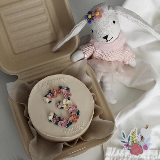 Бенто-торт для малышки на 3 месяца