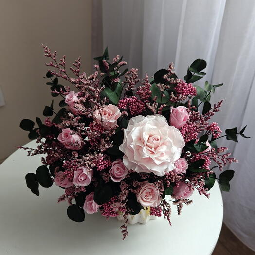 🌹Композиция с розовыми розами🌹