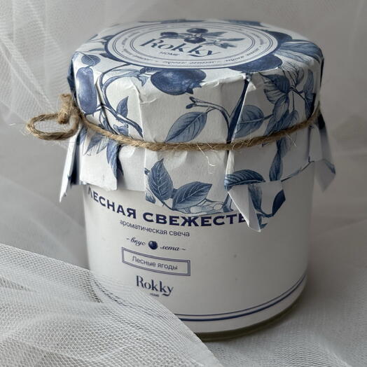 Ароматическая свеча варенье «Лесная свежесть» Rokky