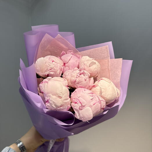 Пионы розовые 7 шт 💟