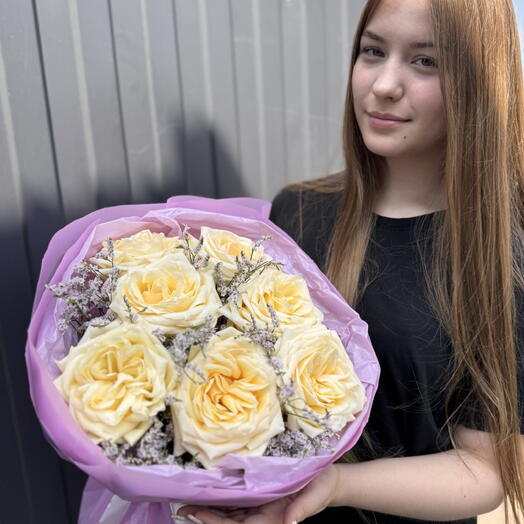 Букет «пионовидная Роза»
