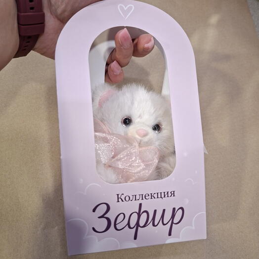 Игрушка мягкая Зефир зайка