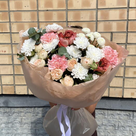 Пышный персиковый букет🧡