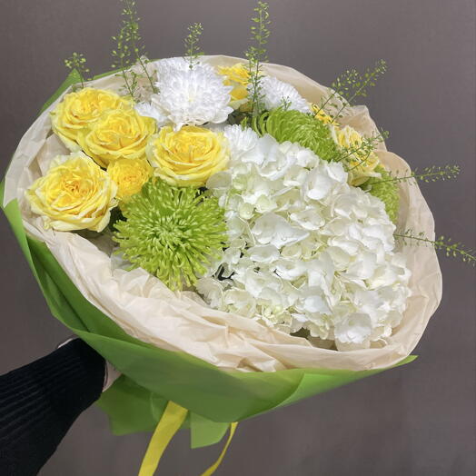 Букет с желтыми розами 💛