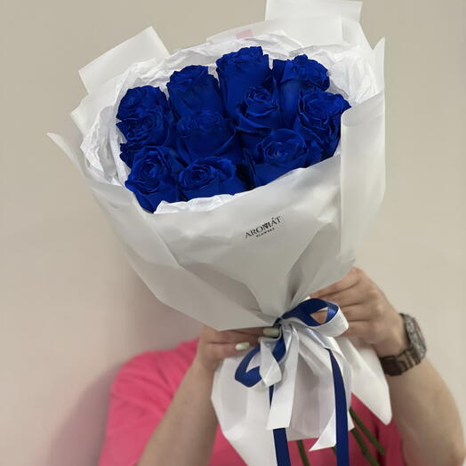 Букет из синих роз 💙