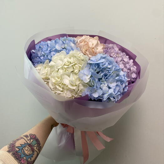 Микс нежных гортензий