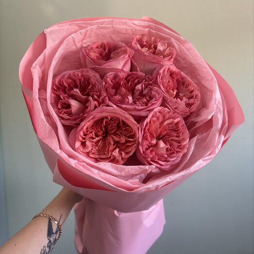 Букет из роз Пинк экспрешн 7шт💕😍