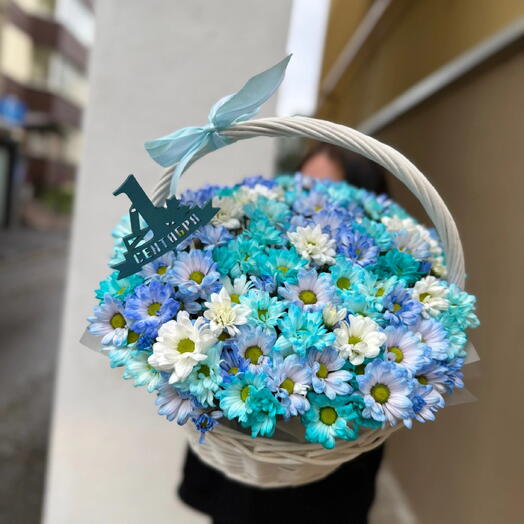 Корзинка из ромашек