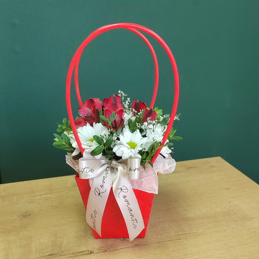 Композиция в красной сумочке