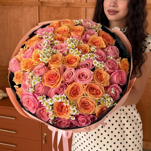 Букет "Coral shimmer"