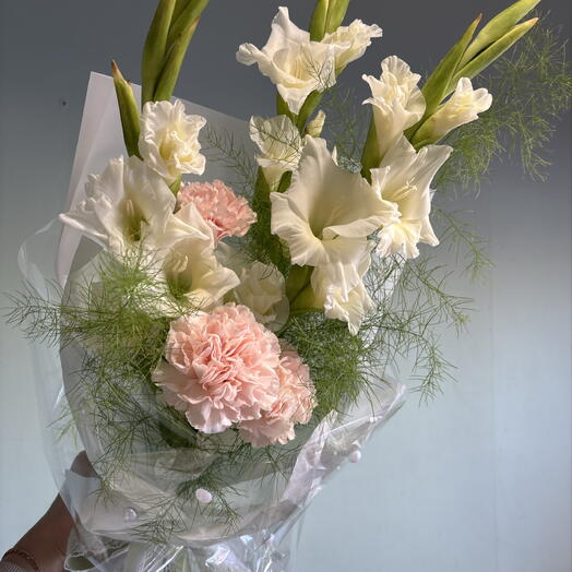 Букет из гладиолусов и диантусов🌸🍂💕