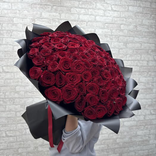 101 красная роза 🌹♥️♥️♥️