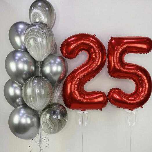 Набор шаров 25 лет