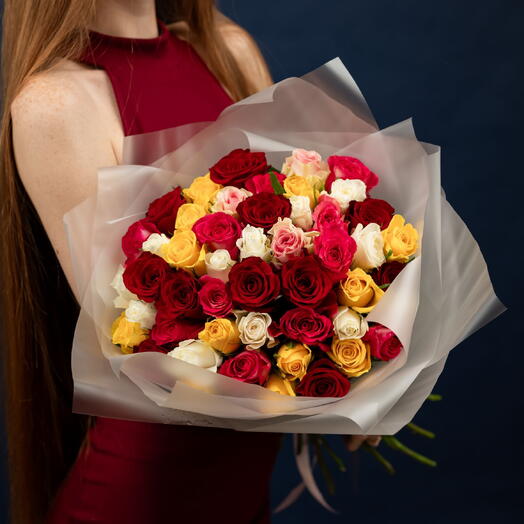Супер акция 😍 51 роза микс