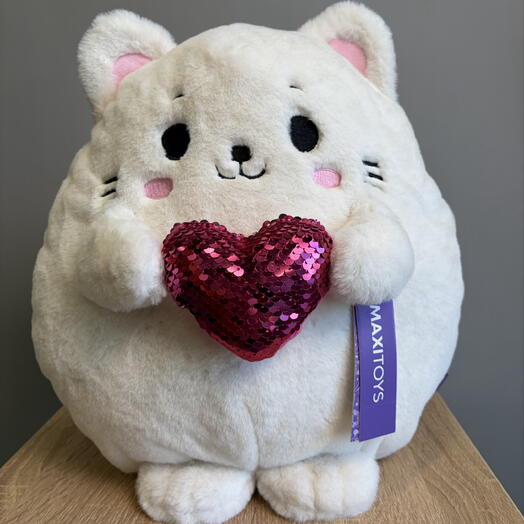 Мягкая игрушка «Кот с сердечком»
