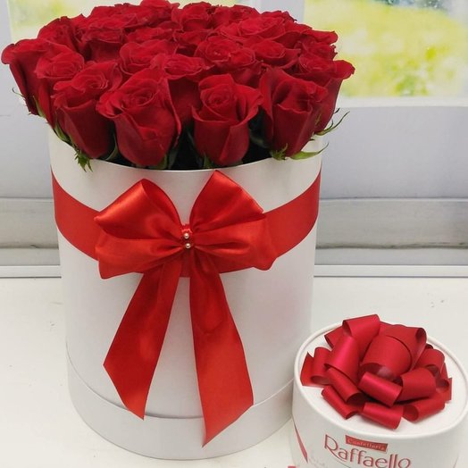 De las rosas en caja шляпной