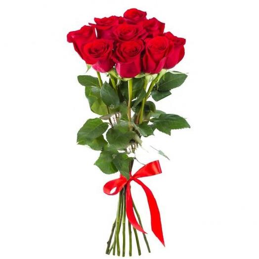 Bouquet of 9 red roses 50 cm Premium