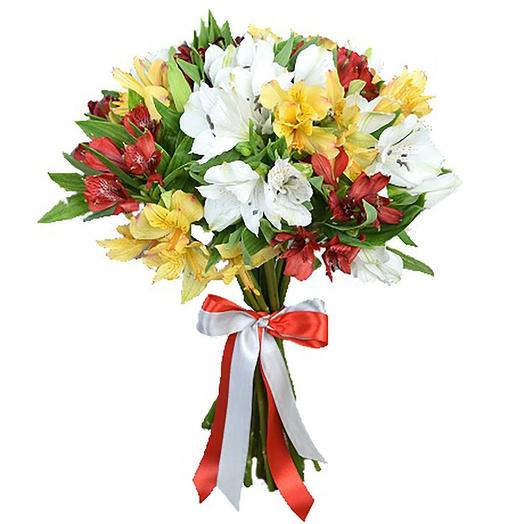 A bouquet of Alstroemeria