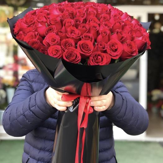 101 Роза Эквадор 60 см