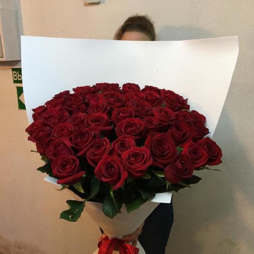 51 роза 70 см
