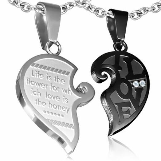 DC100 Кулоны парные "Любовь - это мед"