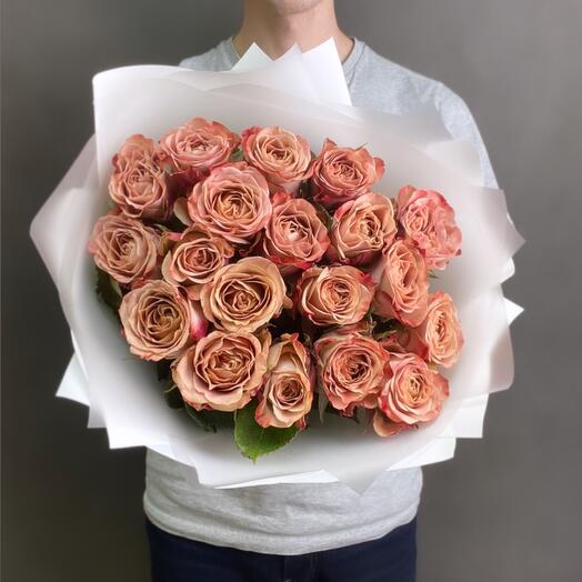 19 кофейных роз