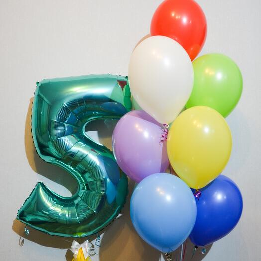 Набор шаров с цифрой