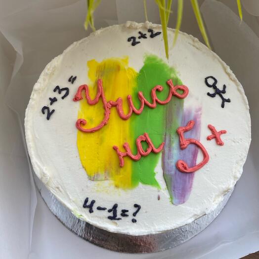 Бенто-торт «Учись на 5»