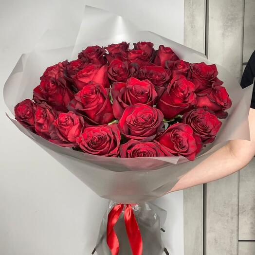 Roses are large