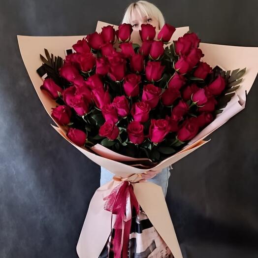 Ramo gigante de 51 rosas