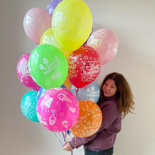 Яркие шары на день рождения