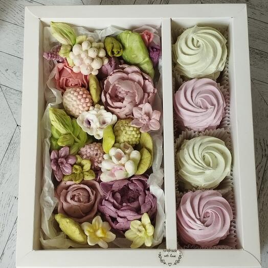 Set de flores de malvavisco y malvavisco clásico