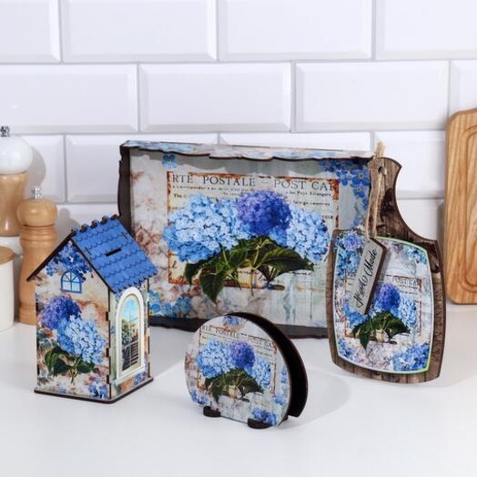 Conjunto de utensilios de cocina "Hortensia"