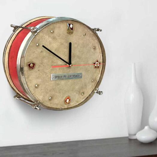 Часы настенные Время по барабану
