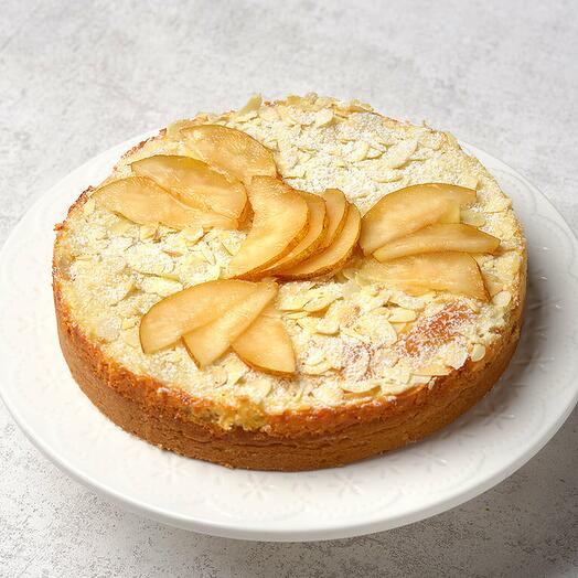 Pastel de arándanos y pera