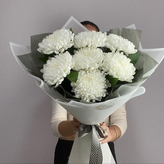 Букет белая хризантема "Сонет🌸"
