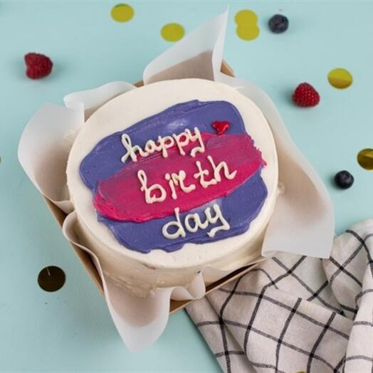 Bento cake happy birthday Lilac