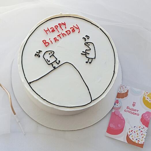 Торт "happy birthday"