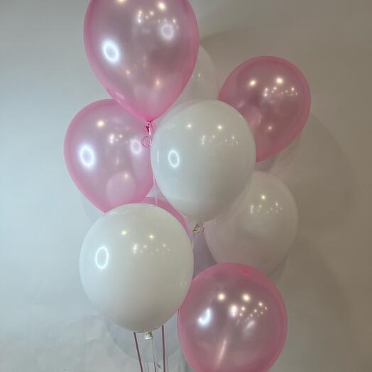 White and pink balls