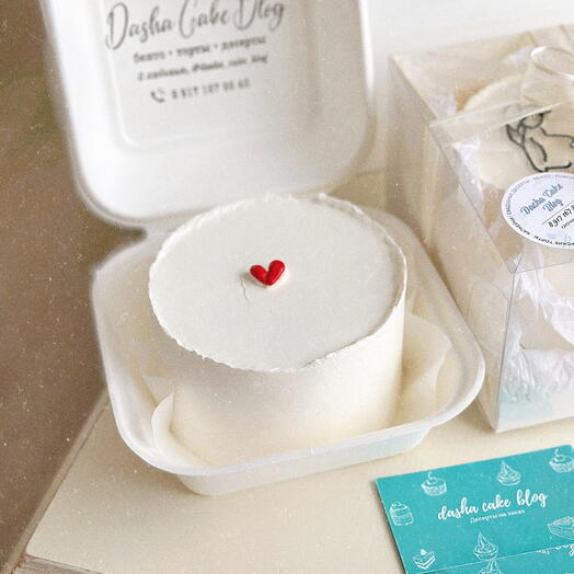 Bento cake with a heart