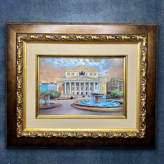 Гравюра «Большой театр, Москва»
