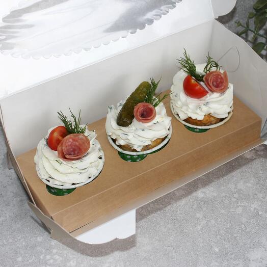Мясные капкейки в подарок на 23 февраля