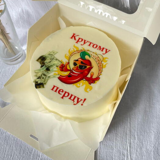 Бенто торт «Крутому перцу»