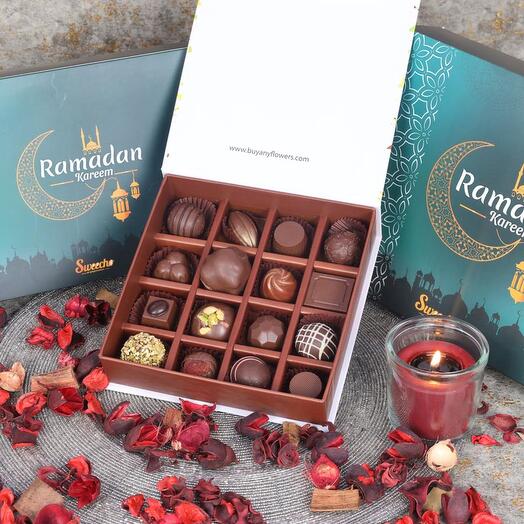 Ramadan Premium Chocolates By Sweecho 16 Pcs Green