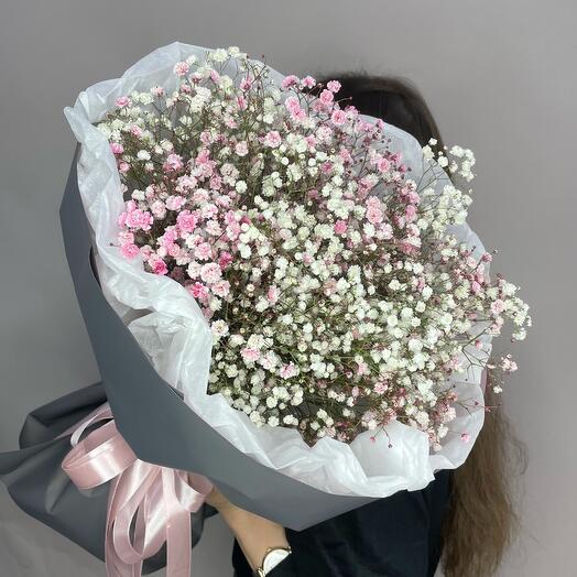 Букет из гипсофилы💓🤍