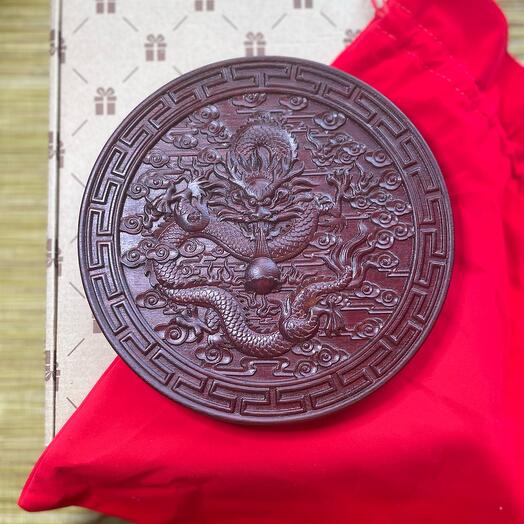 Paneles dragón rojo Feng Shui